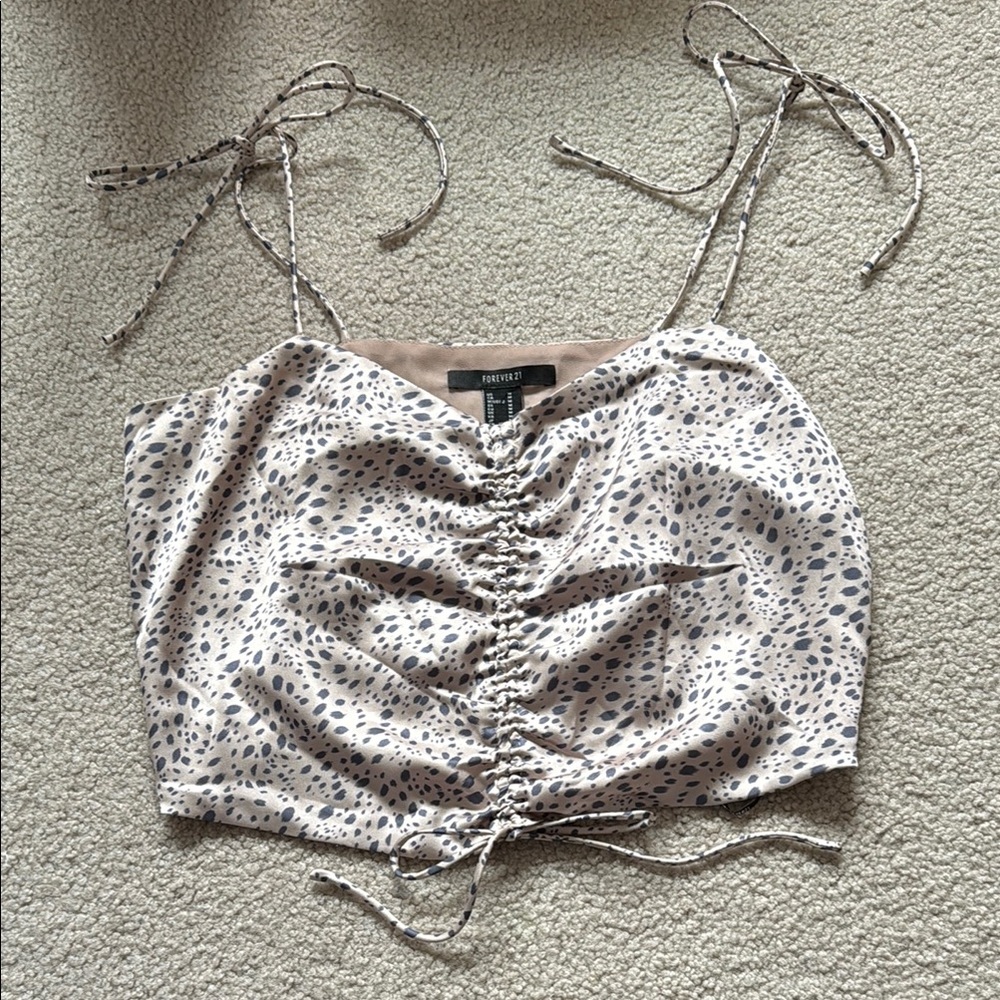 Forever 21 Ruched Crop Top